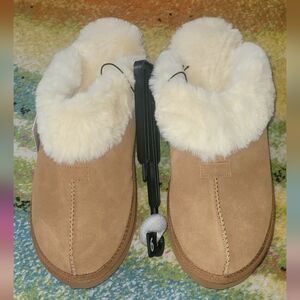 Cozy Tan Shearling Women's Slippers
